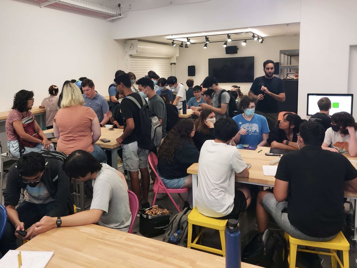 gdacAtDavis's tweet photo. Thanks to everyone who stopped by at our GDAC meetings so far! 👾
Join us again TONIGHT from 7:10-8:10pm in Cruess 1106 for a Debrief on Game Development and a Unity Demo for beginners! 💻 (bring your laptop!)
If you can’t make it, we post any info/slides on our Discord after! https://t.co/bct0t8yfdK
