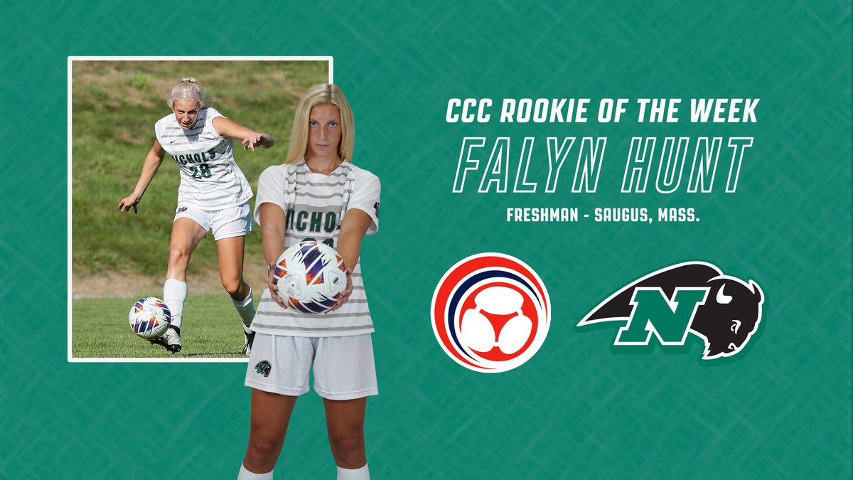 RELEASE ➡️ Hunt Named CCC Rookie of the Week

🗞️ bit.ly/3TeVkW8 | #BisonPride #d3soccer