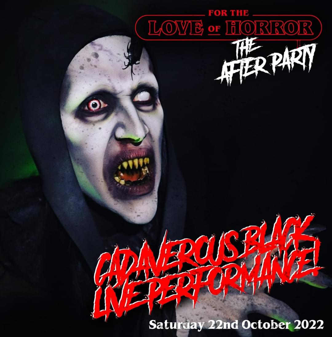 ftlohorror's tweet photo. SATURDAY AFTER PARTY ANNOUNCEMENT: CADAVEROUS BLACK

Drag monster, performance artist, the epitome of horror, the archetypal Dracula esque character, step into my nightmare and witness a drag show from hell!

He will be doing 3 performances during the night 💀

#Manchester #FTLOH https://t.co/o1U5tGm3hd