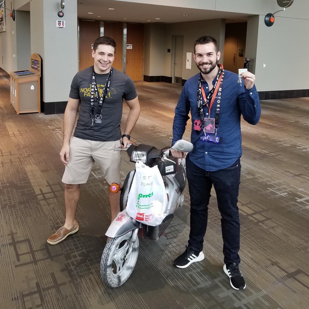 WendyThomasSCWX's tweet image. Our Adversary Group exposes vulnerabilities to make our customers safer. This week @Secureworks @phurtim and @Adam_Logue take their talents to vie for a sixth consecutive car hacking win at @GrrCON #Cybersecurity Summit &amp;amp; #Hacker Conference. We’re cheering for you, team!