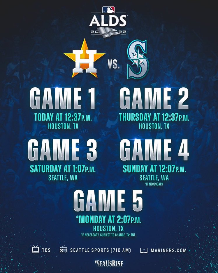 Congrats to the <a href="/Mariners/">Seattle Mariners</a> on advancing to the ALDS – so excited for the city of Seattle, they’ve been waiting a long time for this… 21 years to be exact! #SeaUsRise