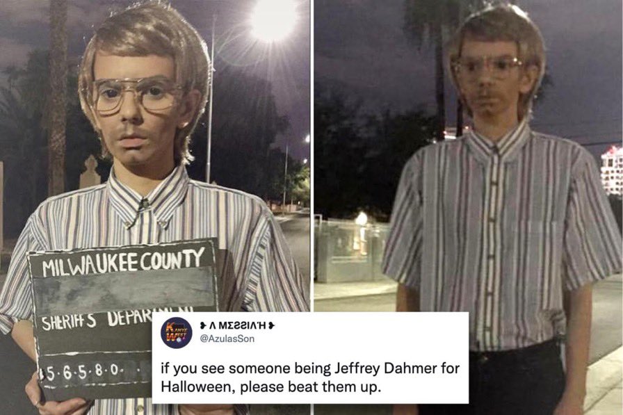 DailyLoud's tweet photo. Twitter not happy with people getting ready to be “Jeffrey Dahmer” for Halloween 👀😳 https://t.co/GXuvF6iz0E