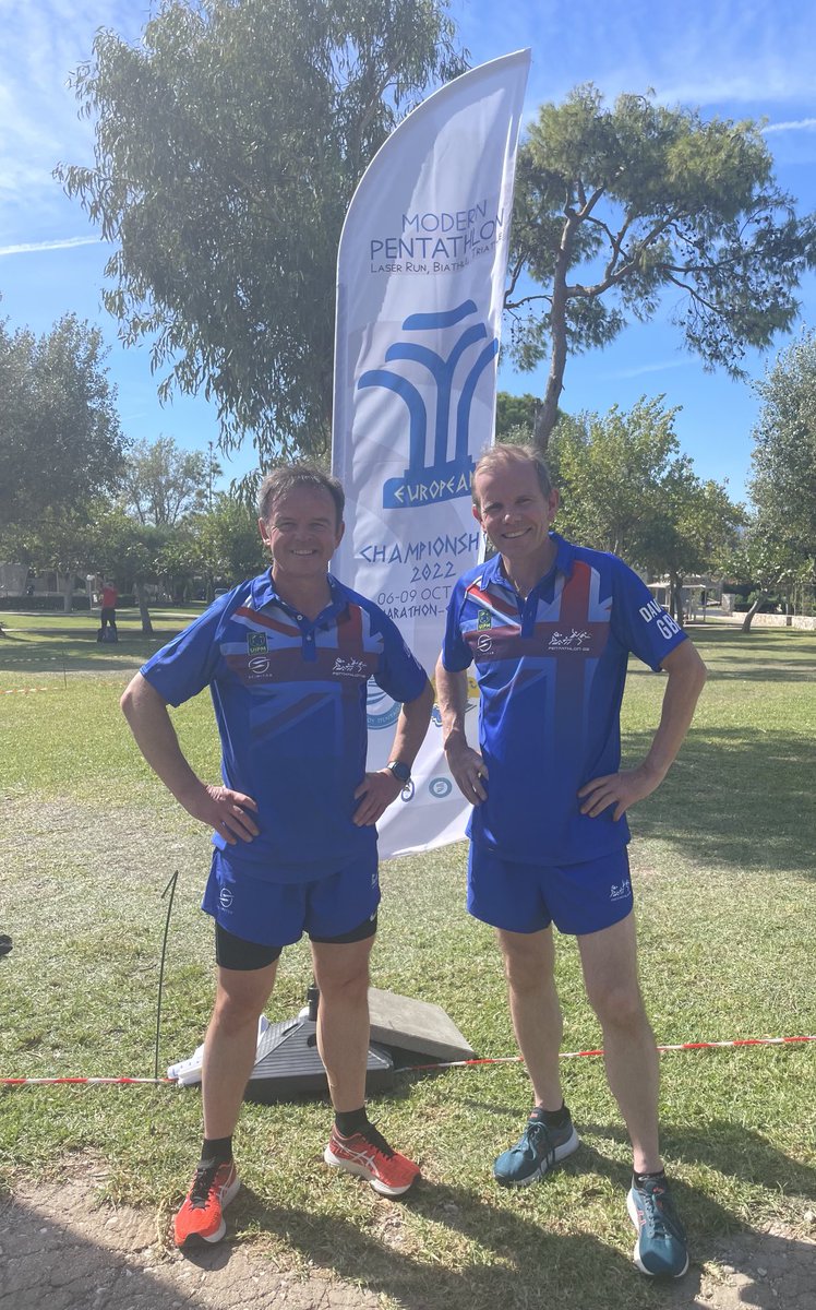 GRLivingstone's tweet photo. Army MPA GB Masters competing at the European Laser Run Championships in Athens 7-9 Oct: Will Davies 5th in M40 and Silver in the mixed relay.  Graham Livingstone 8th in M50 and Silver in Men’s Team.  ⁦⁦@ArmySportASCB⁩ ⁦⁦@col_qdg⁩ https://t.co/oidoXE4I6y
