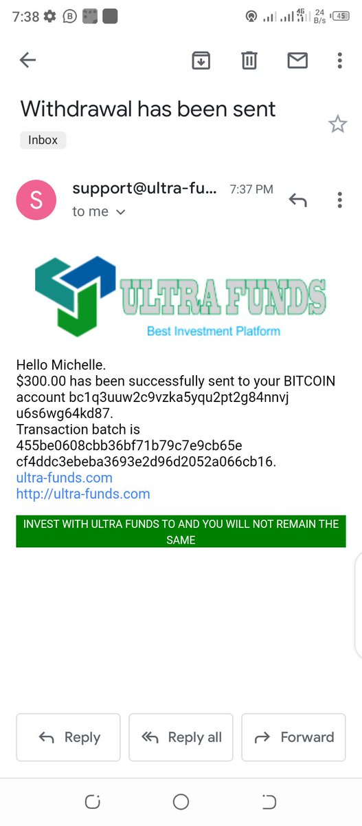 Michell55501690's tweet photo. This company is a very good company it is a very nice investment company here is my Withdrawer for today. https://t.co/HNVBMFvMvC