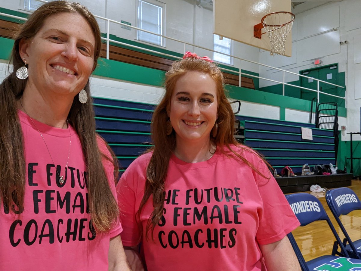 <a href="/CoachCrayton4/">Coach Crayton</a> and I are ready for <a href="/wondersvb/">AL Brown Volleyball</a> pink out 💗💗 #SHECANCOACH