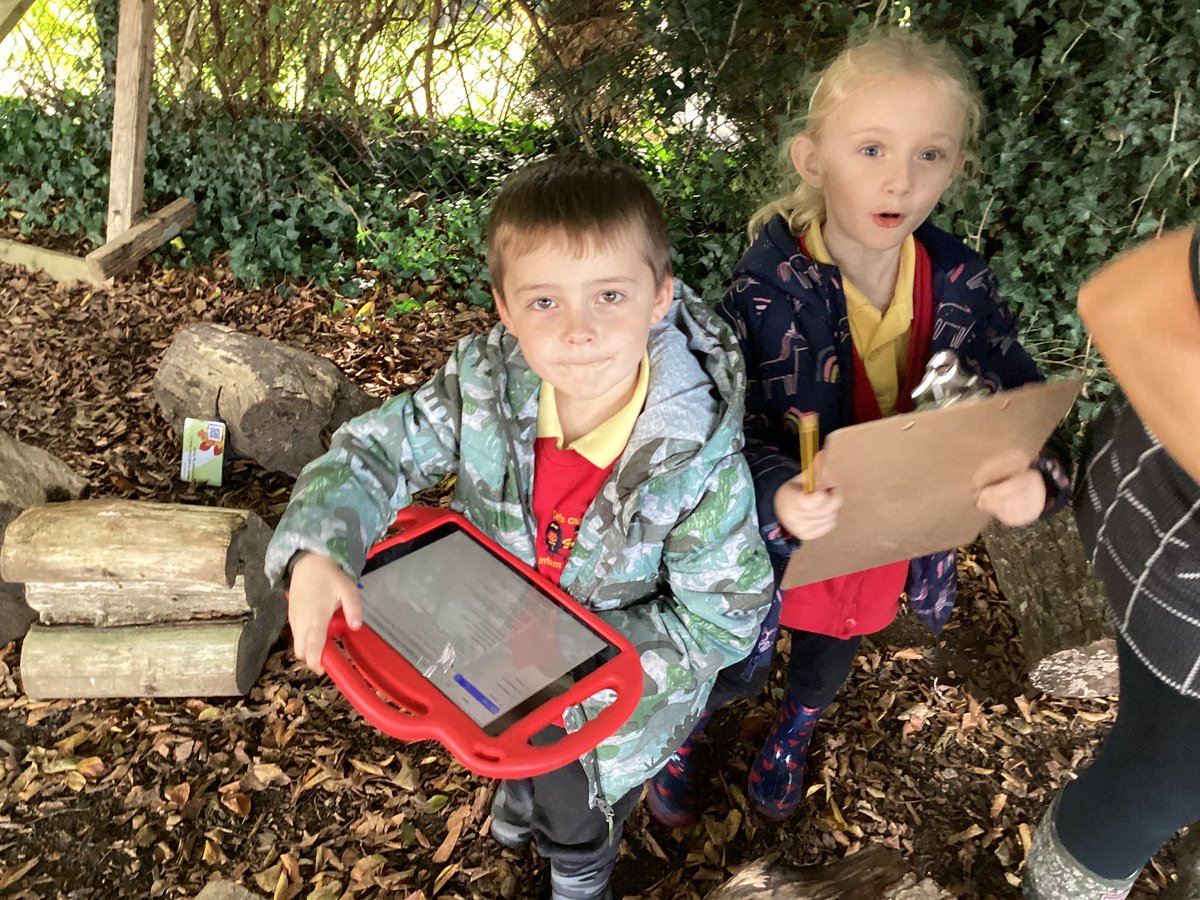 CGIPhillips's tweet photo. We took technology into the forest today, we were learning about harvest and had to find lots of QR codes to help us answer the questions. We worked so well in partners- Mrs Phillips was very impressed! #CGISCITECH #CGIHUM @EcoCgi #crosscurricular #ambitiouscapablelearners https://t.co/jpc1RiW3dh