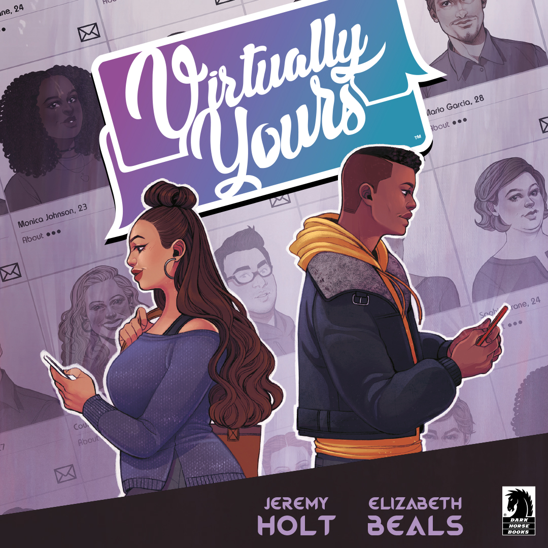 "Virtually Yours is a 110% enjoyable read." --<a href="/GeekdOutDotCom/">Geek’d Out</a> 

Virtually Yours is now available in a beautiful print edition wherever books are sold! See more: bit.ly/3ywNQWt

By @jeremyholtbooks, <a href="/ElizabethBeals/">Elizabeth Beals</a>, <a href="/AdamWollet/">Adam Wollet</a>, <a href="/KatVendetti/">Kat!</a>, and <a href="/TimDanielComics/">Tim Daniel</a>.