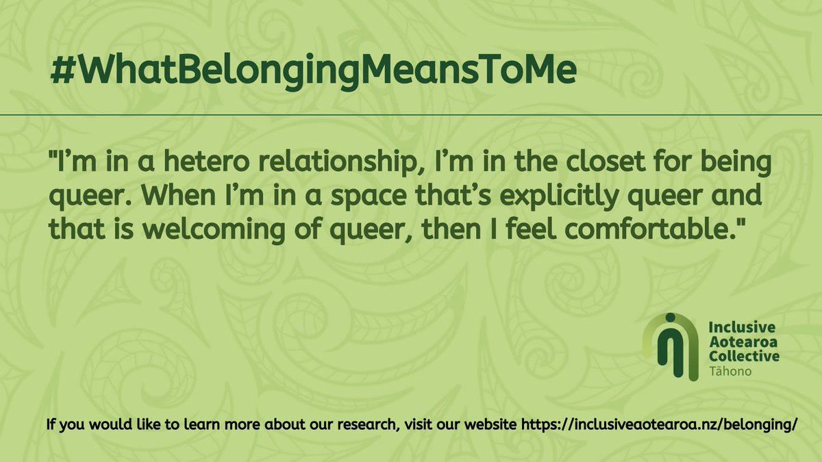 To learn more about our research, visit inclusiveaotearoa.nz/belonging/ 💚