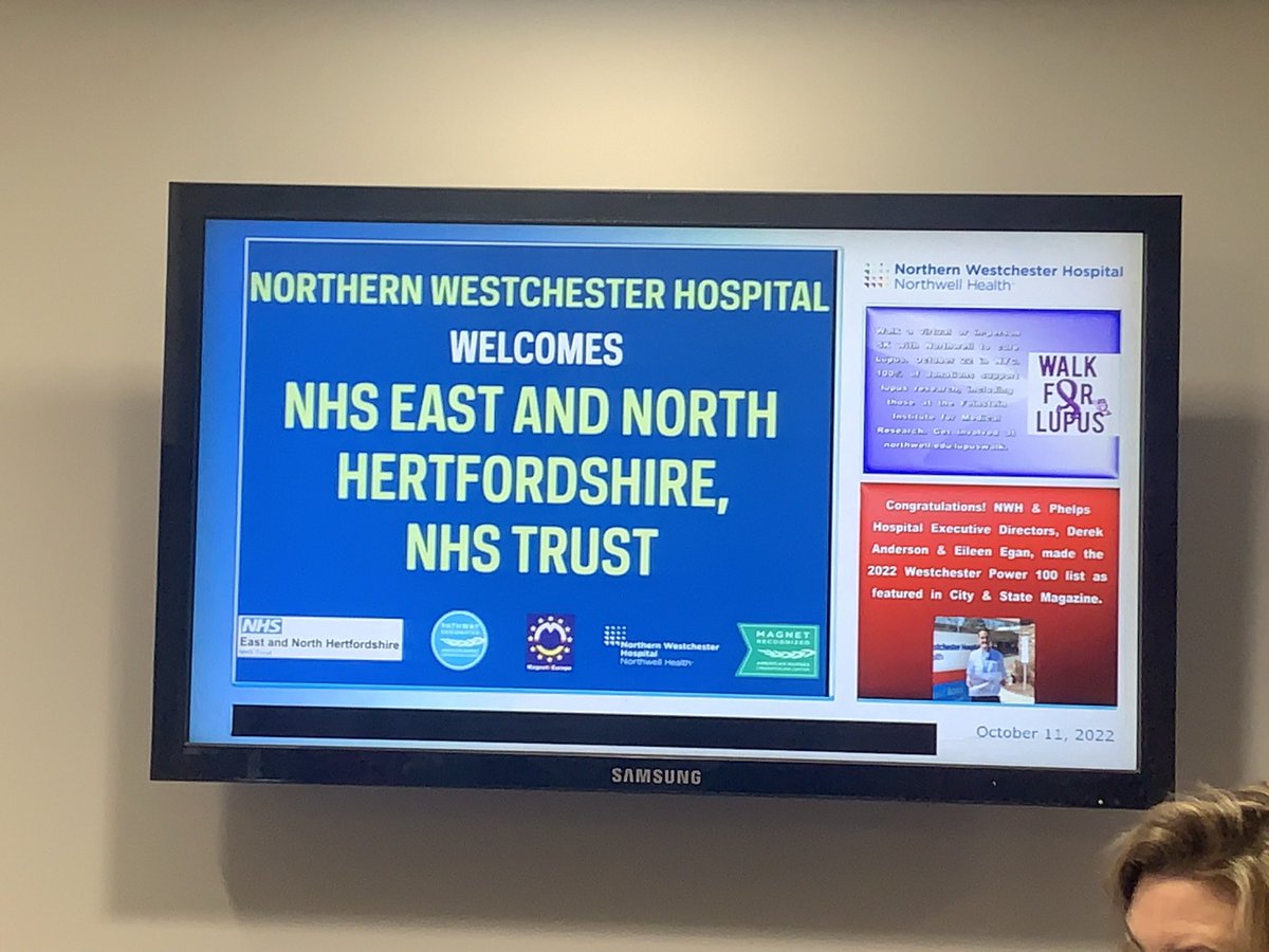 Bev Summerhayes (@bsummerhayes) on Twitter photo A fabulous day showcasing our <a href="/Magnet4Europe/">Magnet4Europe</a> and Pathway to Excellence journey. Meeting our brilliant North Westchester twinning partners IRL has been wonderful. #teamworkmakesthedreamwork <a href="/drnatpat/">Natalie Pattison (she/her)</a> <a href="/jadey31211303/">Jade Young</a> <a href="/EnaboreJanAxle/">Jan-Axle Enabore</a> <a href="/ChiefNursePHT/">Theresa Murphy</a> <a href="/AdamSewellJones/">No longer used</a> <a href="/EnhtPathways/">E&NHT Nursing & Midwifery Excellence</a> A fabulous day showcasing our <a href="/Magnet4Europe/">Magnet4Europe</a> and Pathway to Excellence journey. Meeting our brilliant North Westchester twinning partners IRL has been wonderful. #teamworkmakesthedreamwork <a href="/drnatpat/">Natalie Pattison (she/her)</a> <a href="/jadey31211303/">Jade Young</a> <a href="/EnaboreJanAxle/">Jan-Axle Enabore</a> <a href="/ChiefNursePHT/">Theresa Murphy</a> <a href="/AdamSewellJones/">No longer used</a> <a href="/EnhtPathways/">E&NHT Nursing & Midwifery Excellence</a>