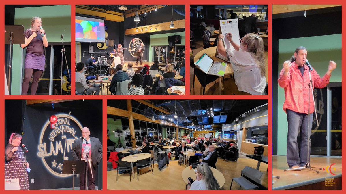 infofccf's tweet photo. Découvrez le talent rythmé d'une soixantaine d'artistes lors de la 6️⃣e édition du #FISPA du @CPSC_NB à Moncton!
Leur❤️des mots est contagieux! Soyez curieux, participez à cet événement si heureux!😆
Jusqu'au 15 oct. 2022! ℹ️ https://t.co/rBrin6bPKA
#notreculture #poésie #frcan https://t.co/9FWIQcRYYX