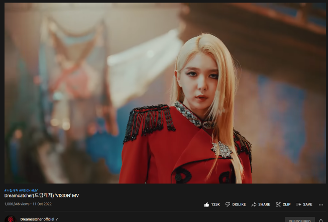 7_DREAMERS's tweet photo. [‼️] Somnia's📢 #Dreamcatcher "Apocalypse : Follow Us" has hit 1M views on YouTube🥳🥳🎉🎉 Let's keep streaming the MV and keep up the pace💪

🔗https://t.co/Uvob1rVIul

#드림캐쳐 #Vision 
#Apocalypse_FollowUs https://t.co/bHNpNquSQT