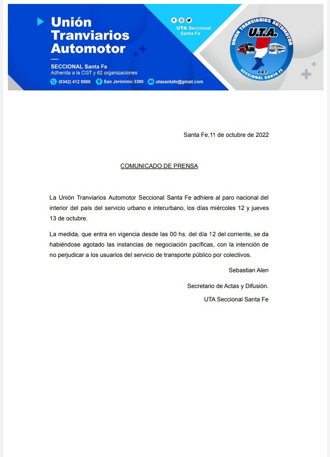 joosevillagran's tweet photo. #ATENCION 🚨 Comunicado de la @fe_uta adhieriendo al paro a nivel nivel nacional. https://t.co/pZzykO1v6t