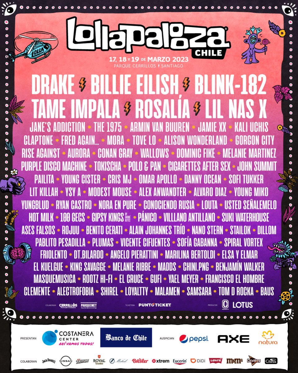 Playing @lollapaloozacl 2023!