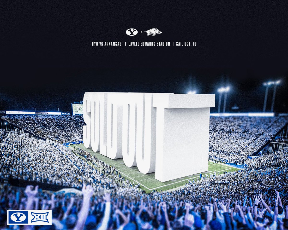 BYUfootball's tweet photo. SOLD OUT❕❕ https://t.co/C96zCfMsyE