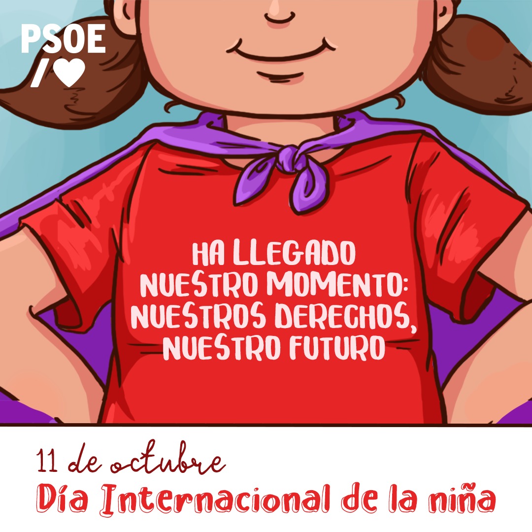 Debemos seguir trabajando diariamente para que las niñas tengan las mismas oportunidades y los mismos derechos que los niños.
#DiaInternacionalDeLaNiña