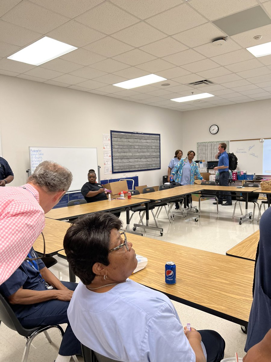 BCS_Operations's tweet photo. Who said Prof Learning is just for teachers? @BryanCoSchools Dir of Facilities Walt Barnes conducting training for those that keep our schools  shining. https://t.co/UZS8YFuw1u