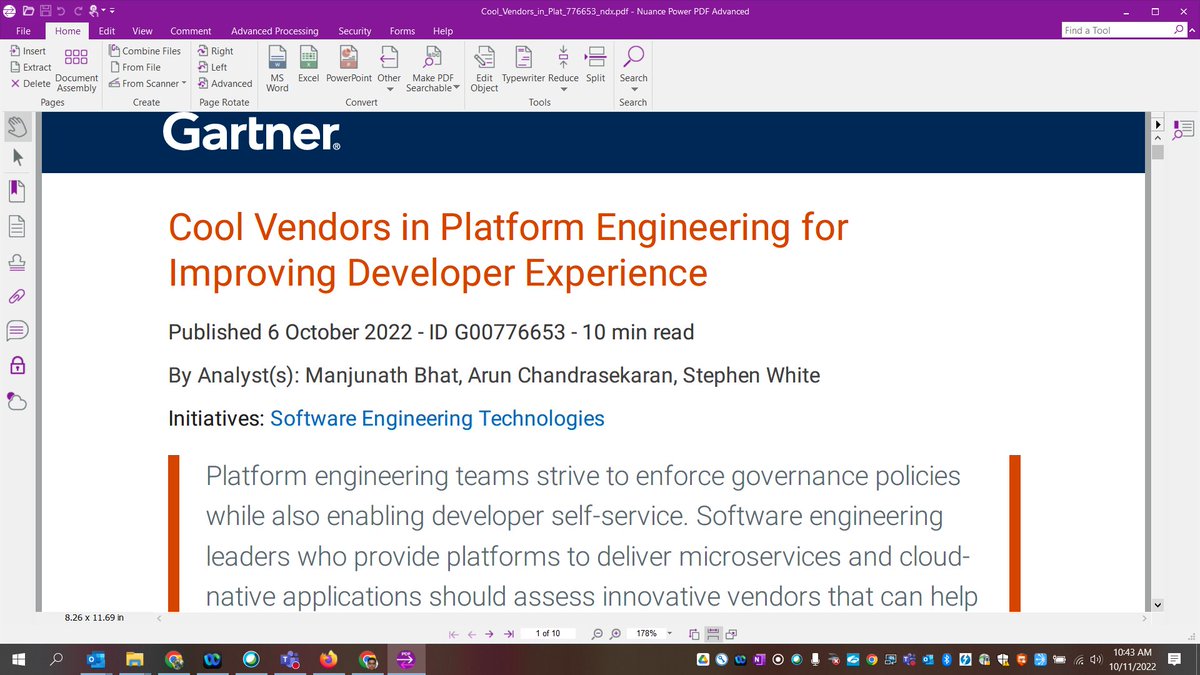 AnalystArun's tweet photo. Pleasure working with @cloudzillion on a brand new research - Cool Vendors in Platform Engineering. Congrats to @GetCortexApp, @garden_io, @humanitec_com, and @infracost, who have been profiled in this research. https://t.co/c8RHwfJgyZ