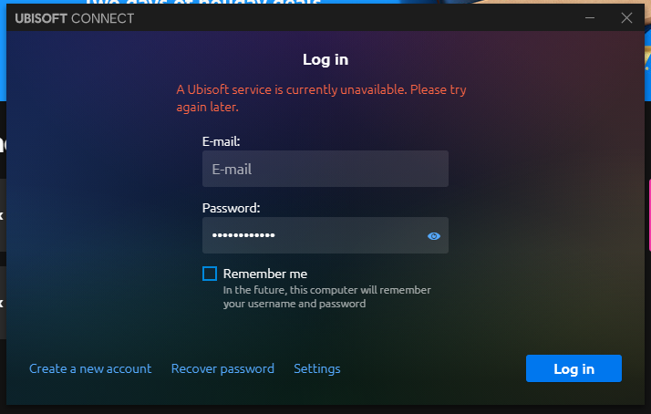 Mythreel's tweet photo. @UbisoftSupport  are you having issues atm cause i am unable to login to ubisoft connect on pc https://t.co/kSuQ1H0wrB