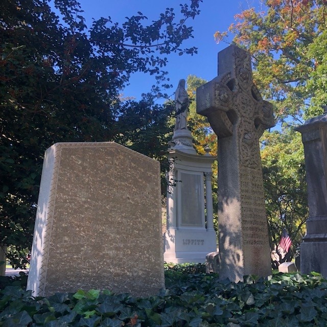 October is a big month in Lippitt family history! Birthdays included: Mary Ann Balch on 10/9 (b. 1823), Charles on 10/10 (b. 1846), and Gov. Henry on 10/10 (b. 1818). Daughter Abby (b. 1861) wasn't far behind, celebrating her birthday on October 31st. Pictured is the family plot.