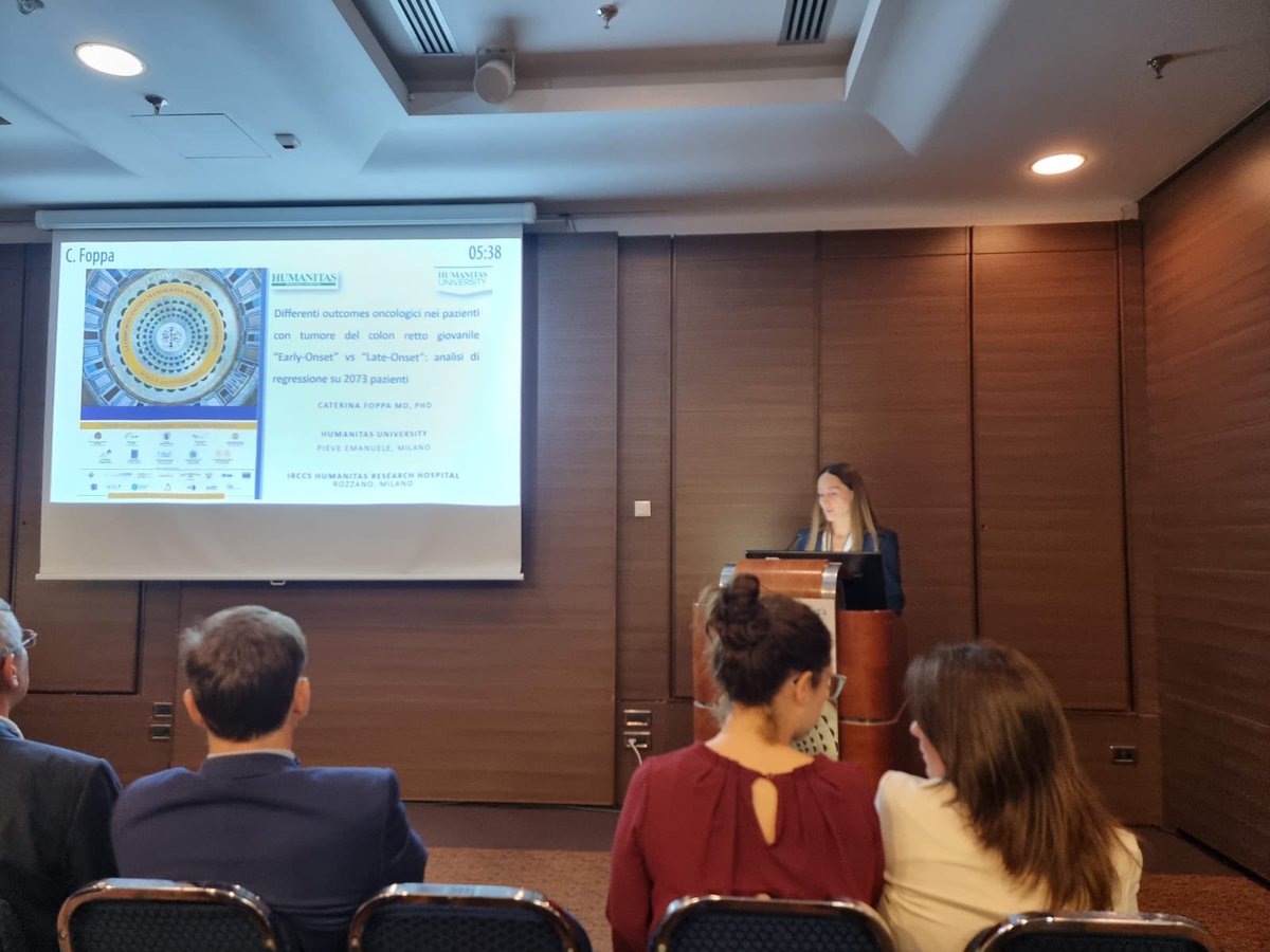 caterina_foppa's tweet photo. Great discussion on our regression analysis on 2073 early- and late-onset CRC at @SIC_chirurgia today in Rome. Age of onset independent predictor for worse oncologic outcomes, stronger effect in stage 1. Happy to meet colleagues and friends! @AntoninoSpin @HUNIMED @CResearchICH https://t.co/3UmaBcTBBd