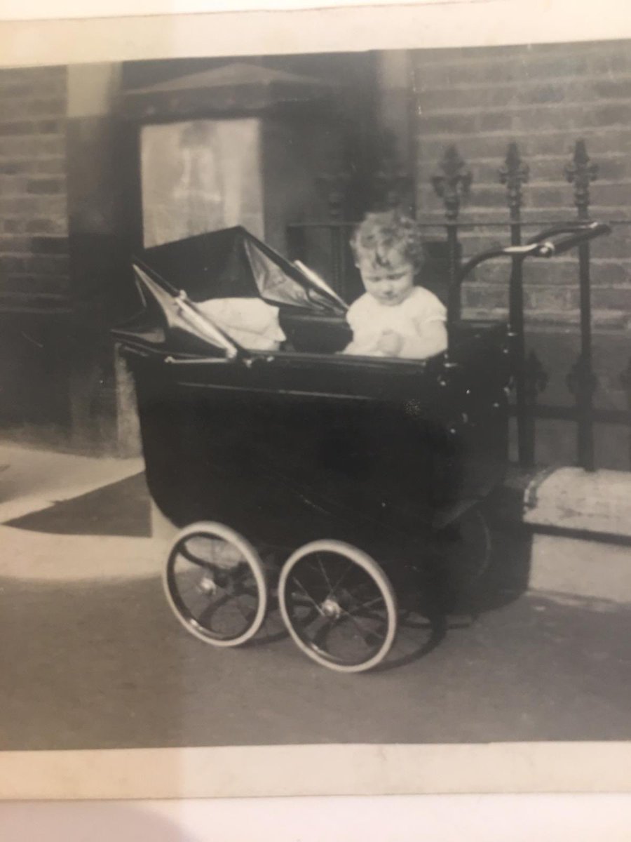 Janannwinfield's tweet photo. #AngelaLansbury…….RIP Angela Lansbury.  My Nan worked for the Lansbury family and this is my Mum in the Lansbury family pram x https://t.co/c4jlYCoCt5