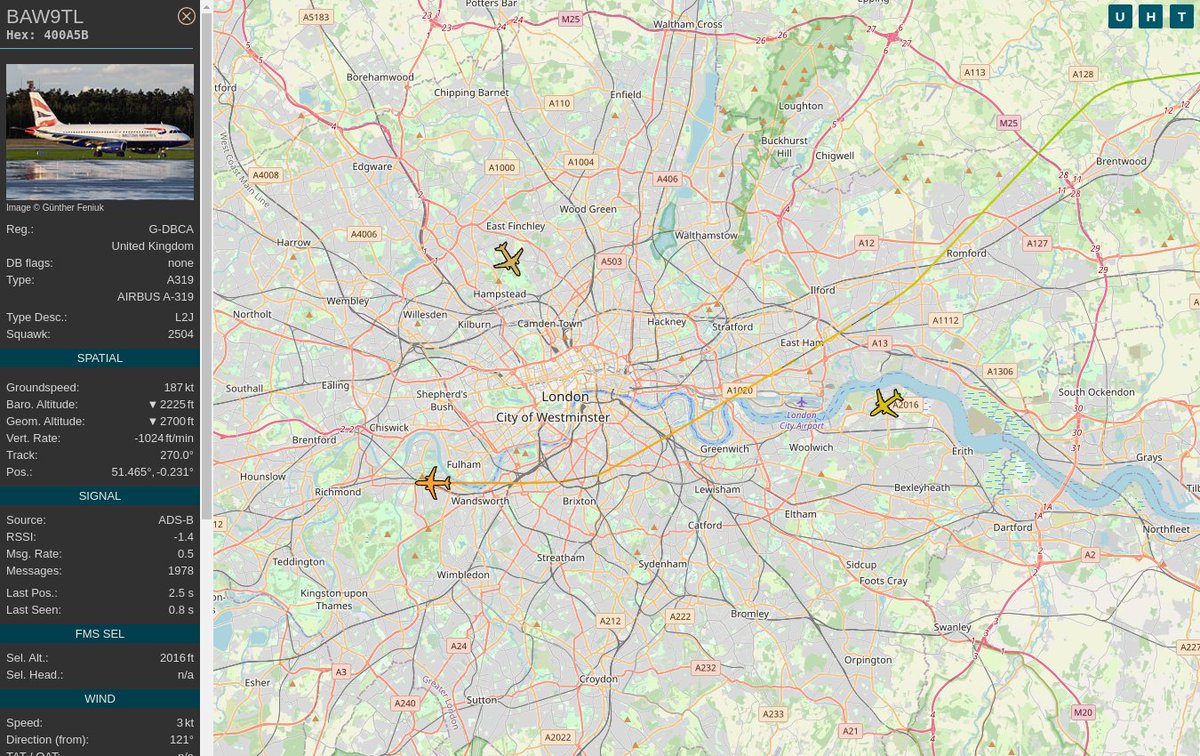 Air Traffic SE1 on Twitter "Flight BAW9TL Route STRLHR Stuttgart, Echterdingen to London