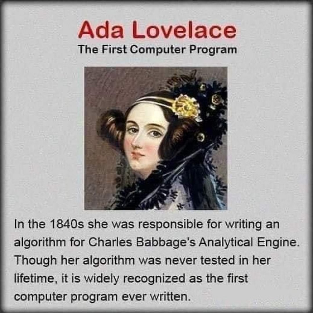 #AdaLovelaceDay #AdaLovelace #AdaLovelaceDay22

😍