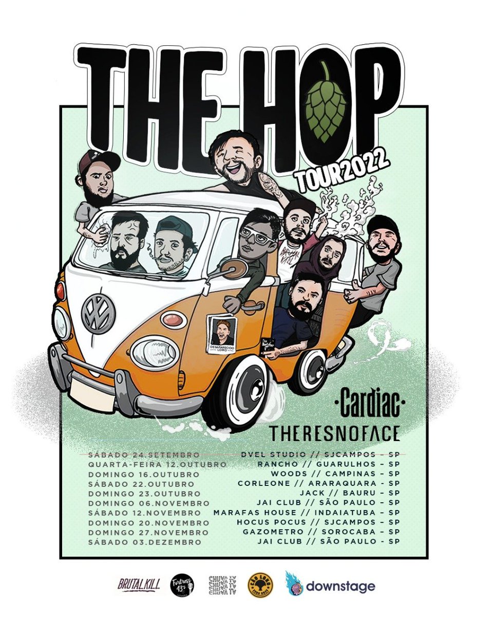 cardiacrock's tweet photo. #THEHOPTOUR2022
Próxima data __________
xx HARD CORE FEST xx
____ Domingo 16/10 ____
Aurora Rules - Goiânia.Go.
Cardiac - Campinas.SP.
Sea Smile - São Paulo.SP.
There's no Face - São Paulo.SP.
Incêndio - Indaiatuba.SP.

@estudiocasa39 @brutalkill https://t.co/K2T281A5I9