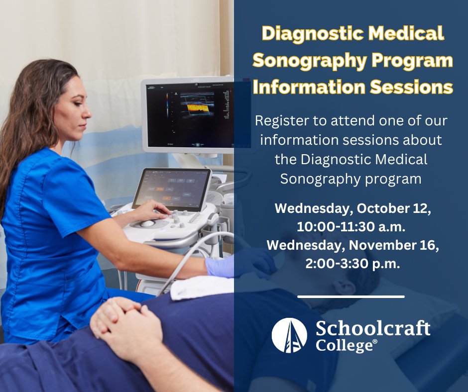 Interested in learning more about our Diagnostic Medical Sonography Program? Register to attend one of our information sessions! For more information and to register, visit: bit.ly/3ywglDU #sonograpgy #HealthCare #InformationNight