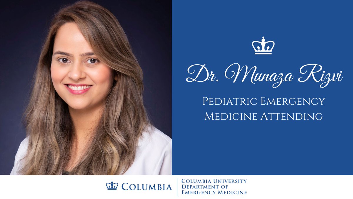 Welcome Dr. Munaza Rizvi, our Pediatric Emergency Medicine Attending to the family! <a href="/mbrizvii/">Munaza Rizvi, MD</a> <a href="/CHONY_ED/">MSCH ED</a> #Medtwitter #PEM #Pediatrics