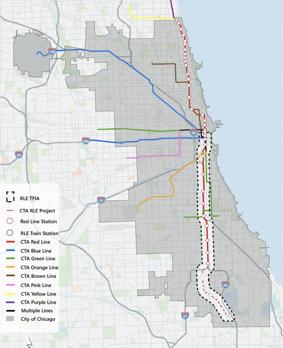 CDC recommended approval of a Red Line Extension Transit TIF district, which would include land adjacent to the CTA Red Line between Madison and 134th streets. The district would help fund a 5.6-mile extension to the Red Line and four new passenger stations on the Far South Side.