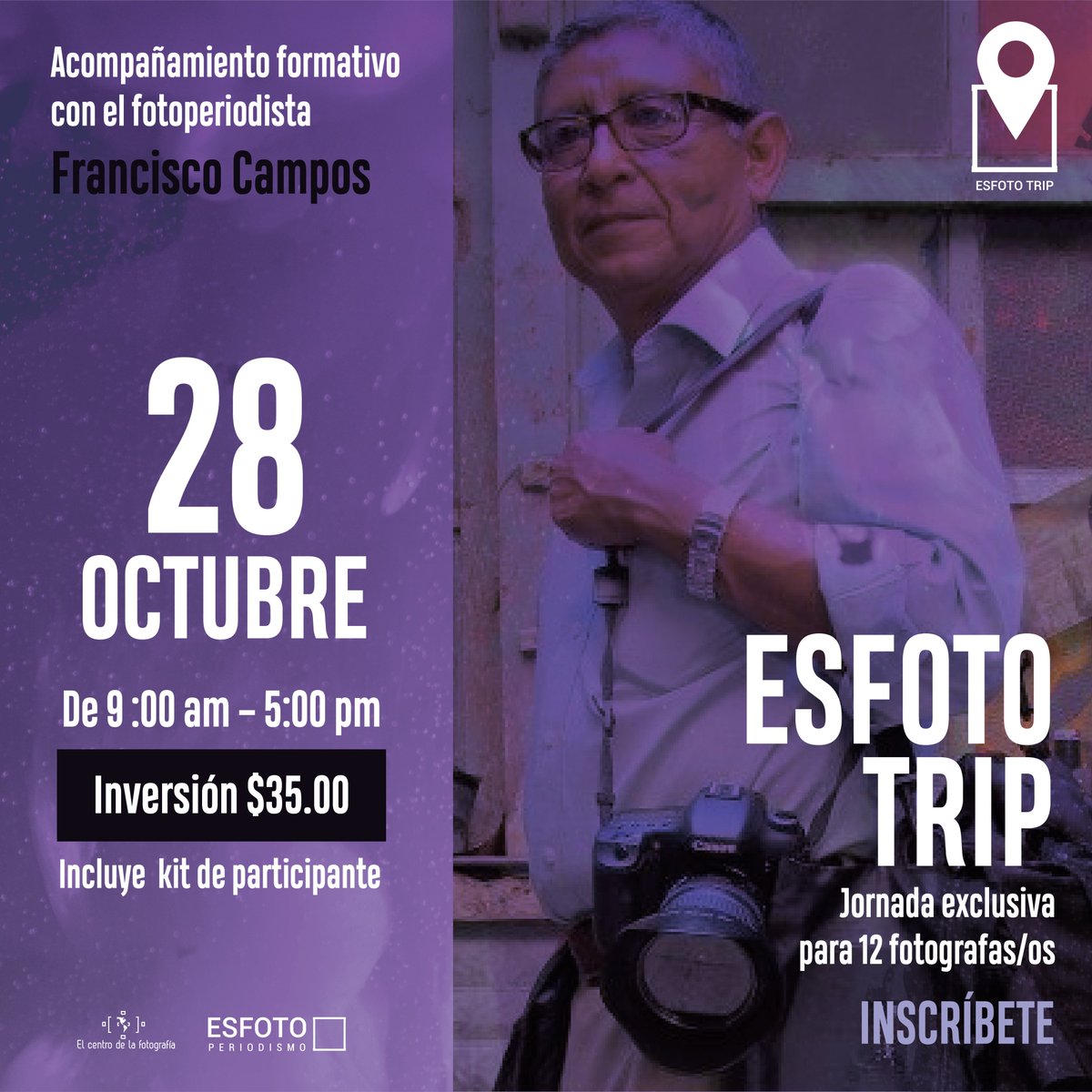Esfoto23's tweet photo. Vive Esfoto Trip. Una jornada formativa con el fotoperiodista Francisco Campos.
Un tour por el centro de San Salvador para caminar la urbe.
Inscríbete: esfotoperiodismo@gmail.com
#foto #fotografia #esfoto #trip #elsalvador #centro #sansalvador #EsPhoto #photo #clubdefotos https://t.co/uTyUCfreb3