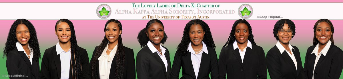 keepitdigital's tweet photo. Keep it Digital® recently captured headshots and chapter photos for the The Lovely Ladies of Delta Xi Chapter of Alpha Kappa Alpha Sorority, Incorporated at The University of Texas at Austin.  It was good being back on campus with other Longhorns - Hookem!  Keep it Digital® https://t.co/Qxhh8BgeAO