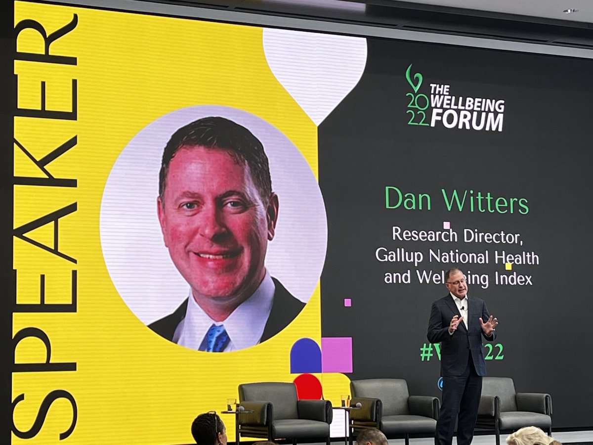 LetsTalkSkills's tweet photo. "Engagement and wellbeing are highly connected in the workplace. Engagement has a very strong causal impact on the future of wellbeing, and vice versa
." - Dan Witters, @Gallup #WBF22 https://t.co/377irbhDFf