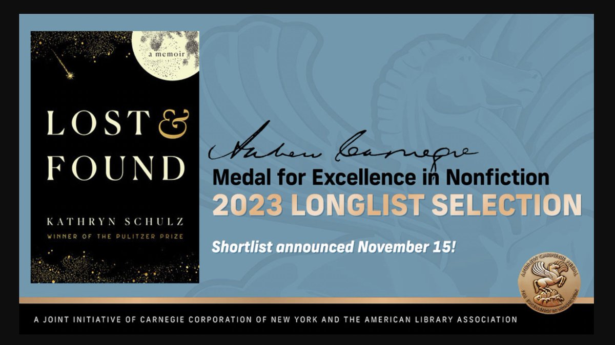 So honored to have made the longlist for the Carnegie Medal. And what tremendous company to keep: ala.org/rusa/awards/ca…