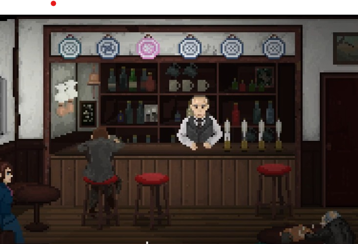 thebrained's tweet photo. Watching @DaftLimmy play my friends @cloakanddaggerg and @WadjetEyeGames 'The Excavation of Hob's Barrow' and who should I see but Sydney from The Slaughter, and he's brought the bar with him😅 https://t.co/atA3quUosk