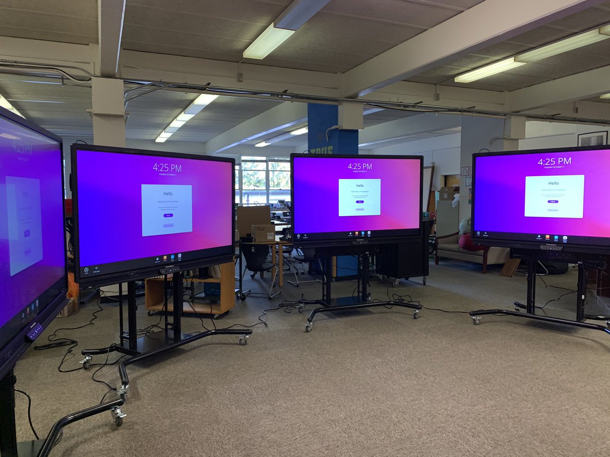 MeganM336's tweet photo. @philohillroars brand new @Promethean ActivPanel 9 Premiums are ready for teachers bright and early! One more sleep until they experience the magic in these Panels!! https://t.co/unnhSOX73G