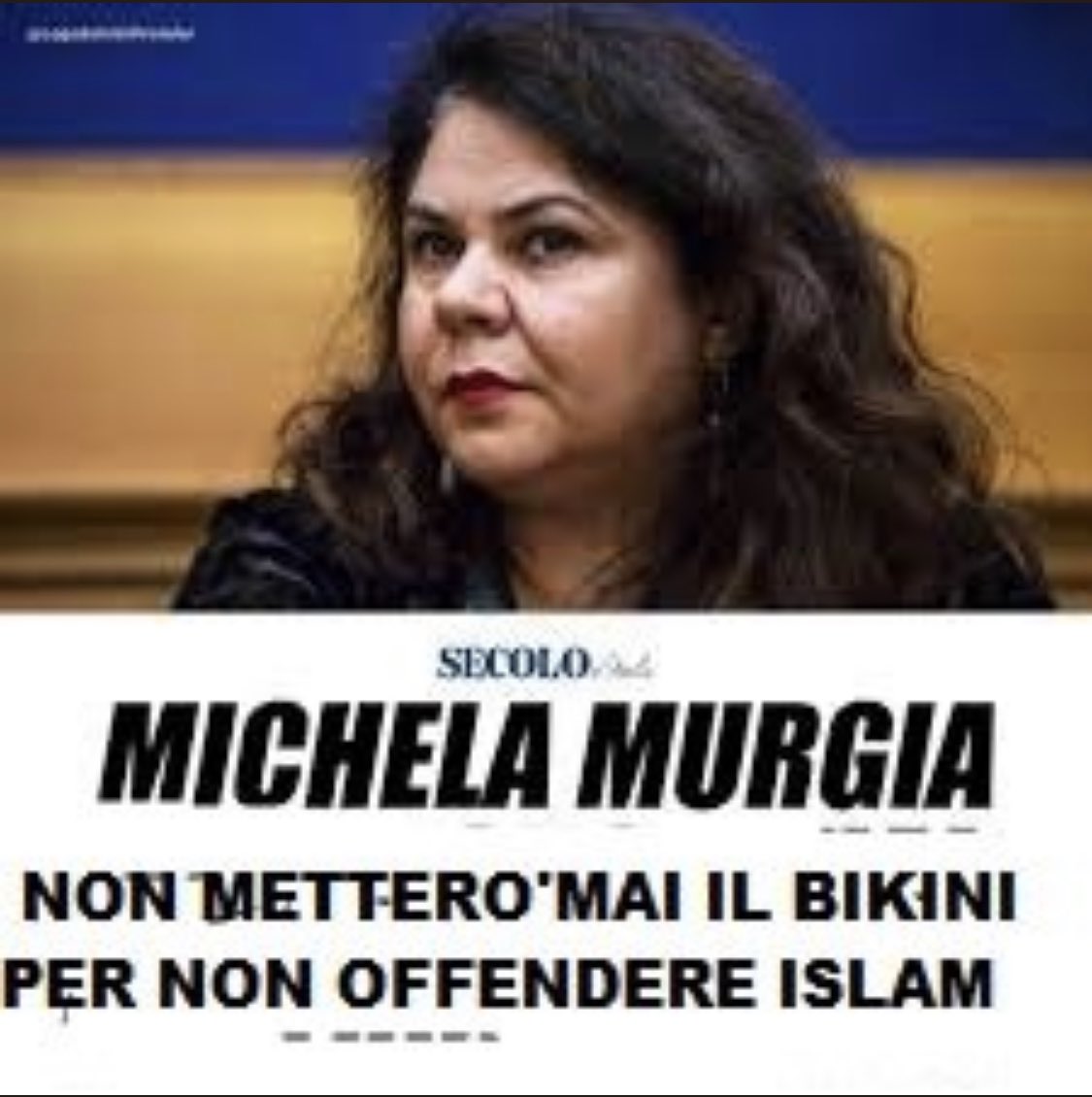 Gabriel05470893's tweet photo. Islam o no, risparmiaci e non mettere il bikini. https://t.co/VNkAUufFcG
