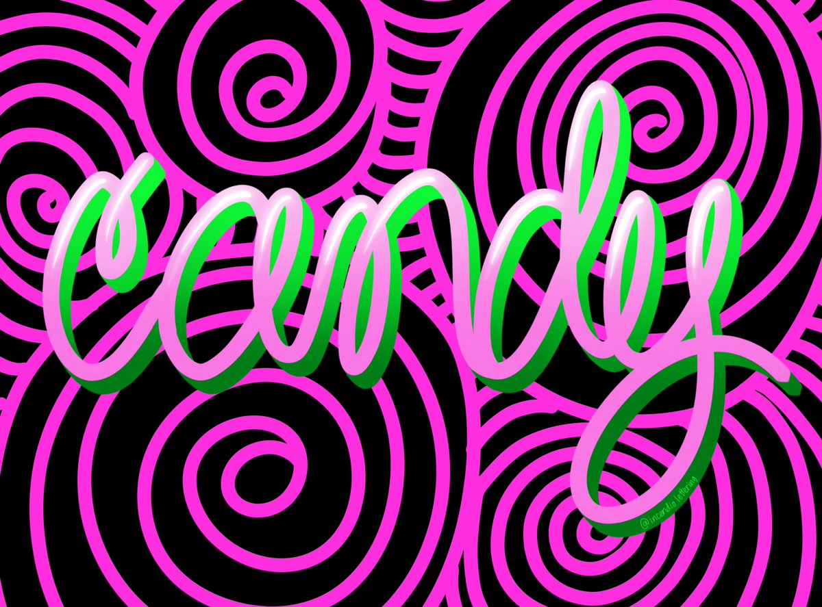 IncendioLetter's tweet photo. #candy #octoberletteringchallenge #juststartletteringchallenge #october #spookyseason #crazy #procreate #procreateletteringnewbie #procreatelettering #custommade #handlettering #typography #wordart #dailylettering #practicelettering #doodle #sketch https://t.co/75k1ihwUrc