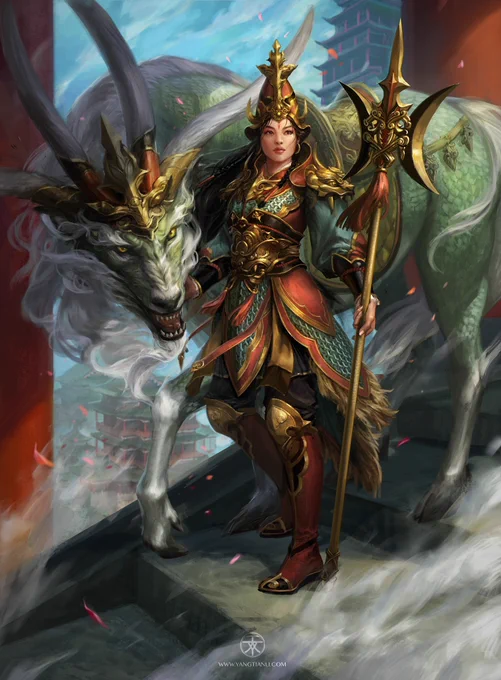 Hello #PortfolioDay ! I'm Yangtian Li, concept artist and illustrator, currently I'm working fulltime on . I love character/costume design and gardening!    