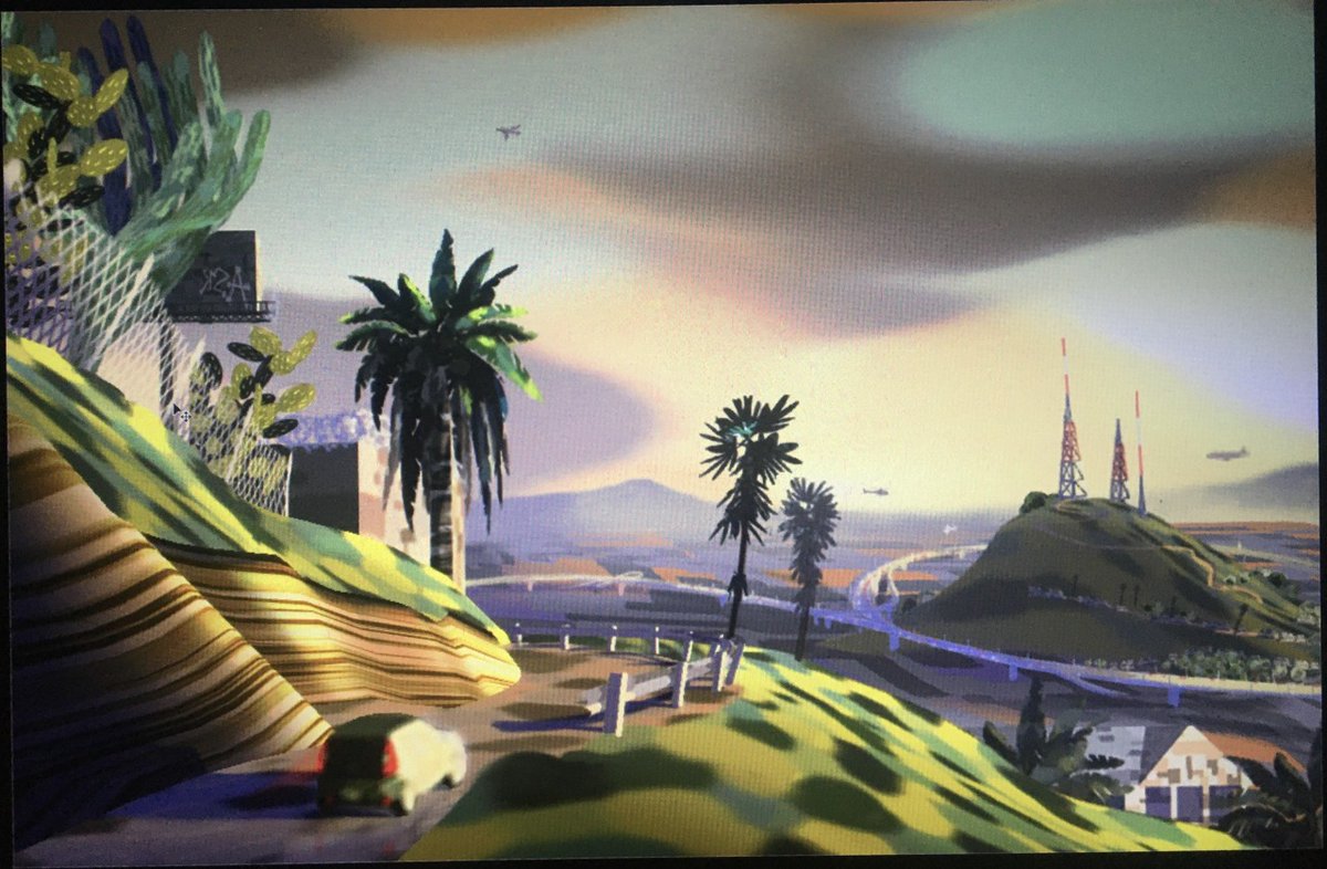 samalden_'s tweet photo. i've also been making these nostalgic PS1 California landscapes, no idea what to do with these  #PortfolioDay https://t.co/9wdAyMSm6R