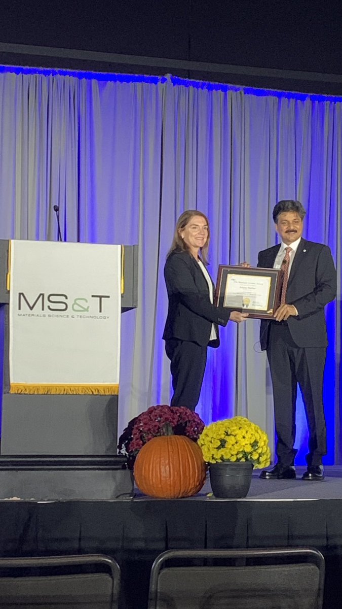 LabMathur's tweet photo. #MST22 is back in-person! Here are some impressions of the conference. Prof. Mathur delivers the Edward Orton Jr. Lecture at MS&T. https://t.co/QebaLjZhkV