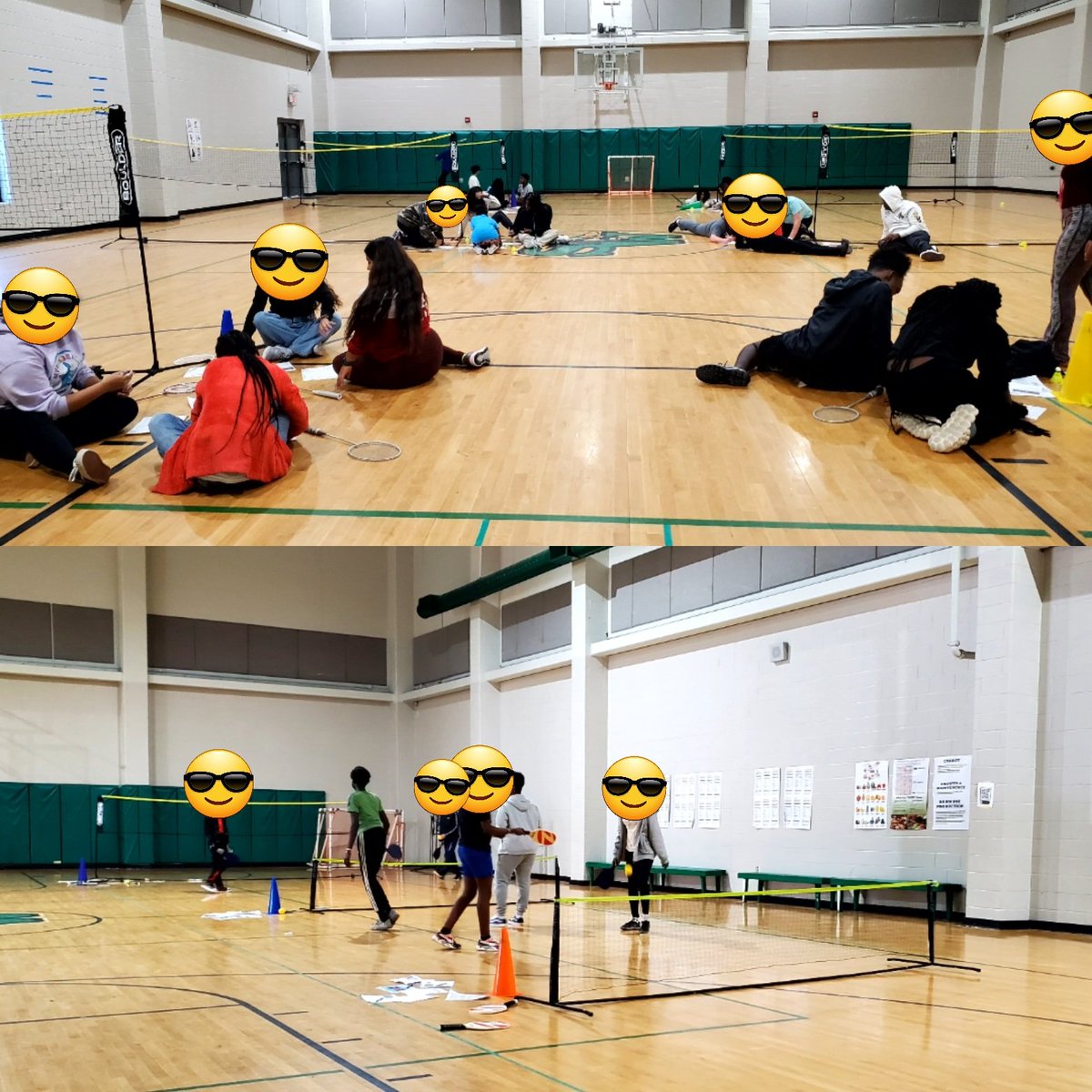 JBlackSWPhysED's tweet photo. I absolutely LOVE teaching Raquet Sports to our students @SouthWestGHS This week is all about Badminton &amp; Pickleball... rules, vocabulary, skills, game play and loads of fun! 💚🖤🏸 @GCShealthandpe @GCSchoolsNC https://t.co/EvkHsOyGrN