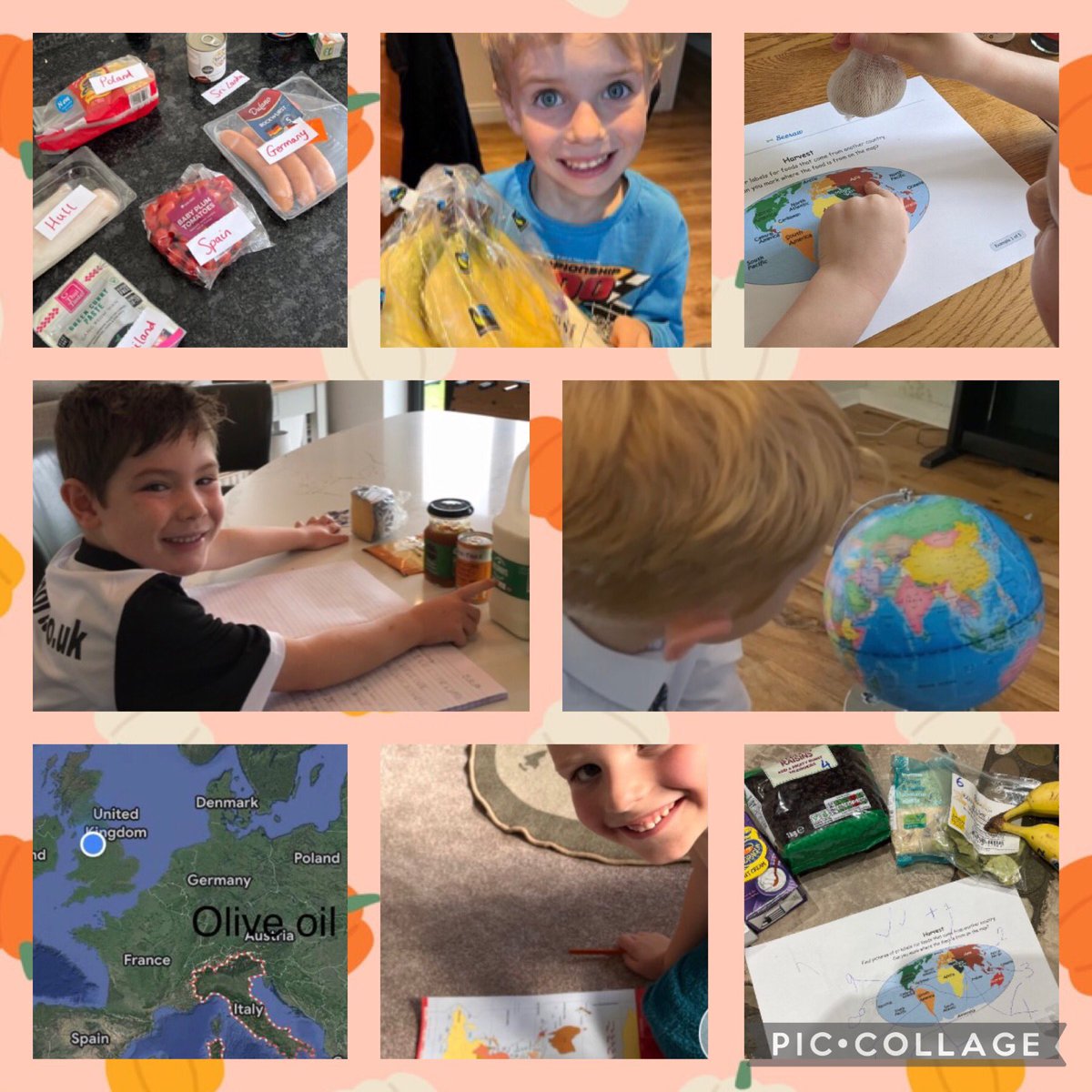 Our Harvest homework has been about finding out where in the world our food comes from🍌🥝🍝