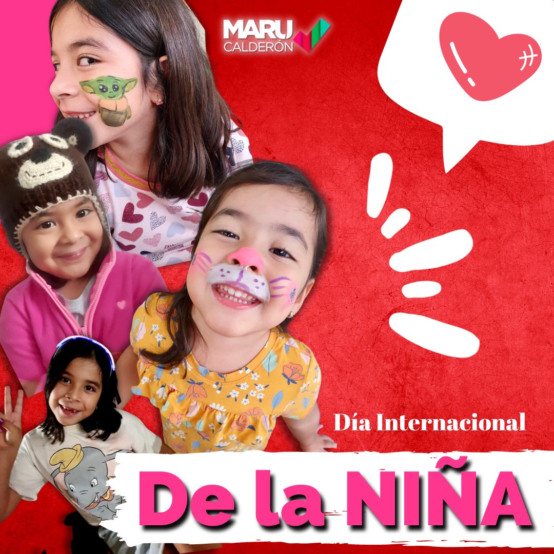 MaruCalderonA's tweet photo. En el #DiaInternacionalDeLaNiña , apostemos por un mundo mejor para ellas, crearles un futuro seguro, que tengan ilusiones, que desarrollen su liderazgo y ese gran potencial de vida que les caracteriza. 

#ComprometidosVamosJuntos
#MaruCalderón
#DiputadaLocalDistritoI https://t.co/CiYa6FlvNG