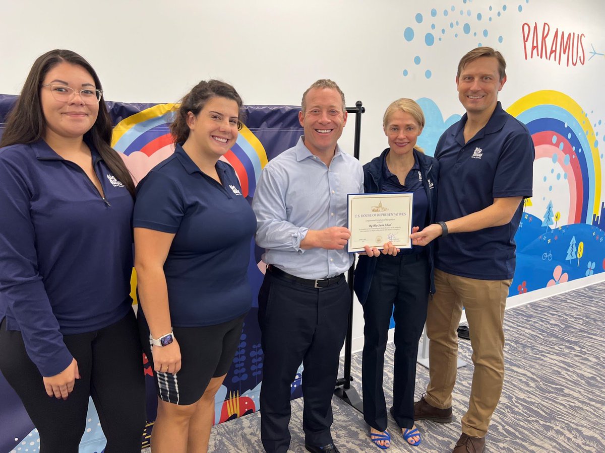 RepJoshG's tweet photo. It was great to meet Penelope &amp; Chris — the owners of the recently opened local business @BigBlueSwimming in Paramus.
 
Thanks to their hard work, dedication, and investment in North Jersey, they’ve helped create 59 jobs for Jersey residents! 🏊🤽🌊 https://t.co/jgKCivaVZC