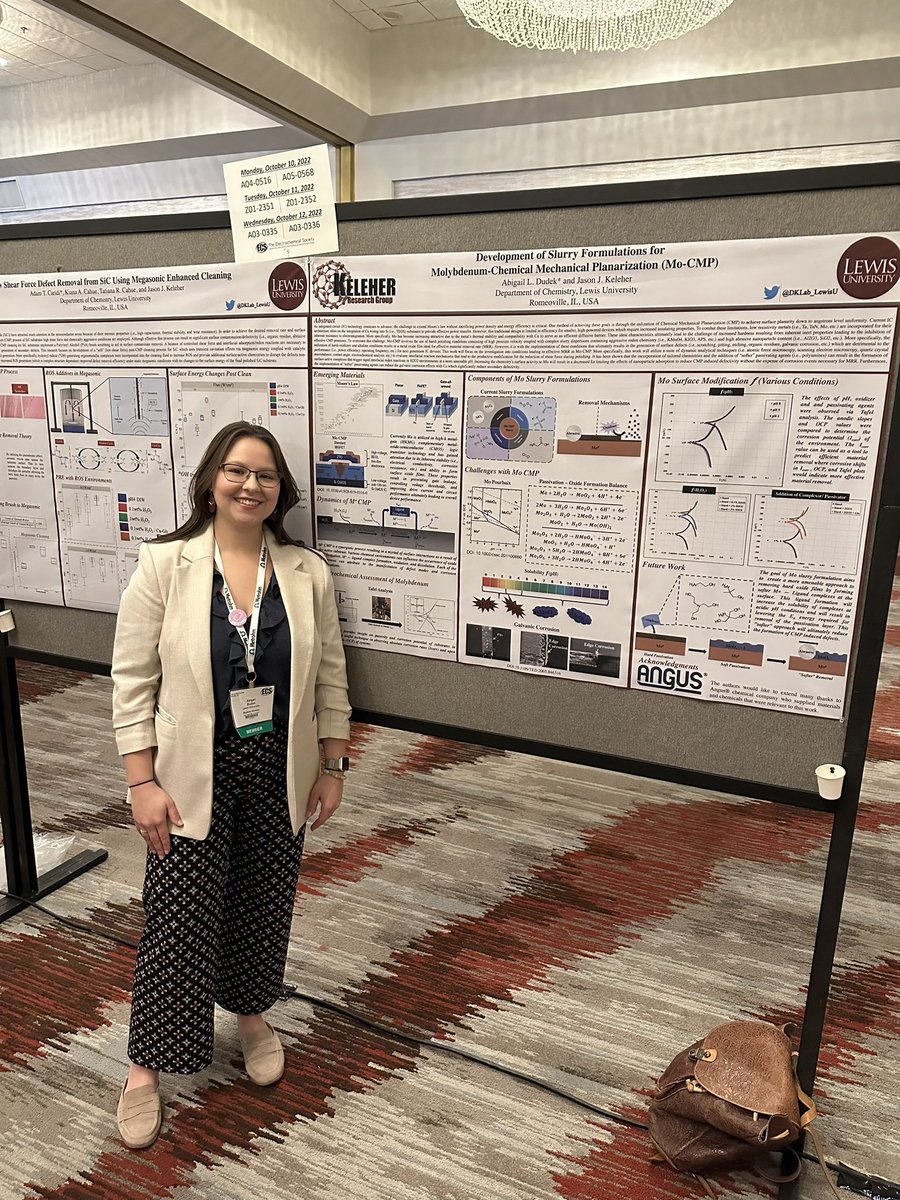 DKLab_LewisU's tweet photo. Ready to present our work at the General Poster Session @ECSorg @LewisUniversity #FreeTheScience https://t.co/HJg6QhGsVS