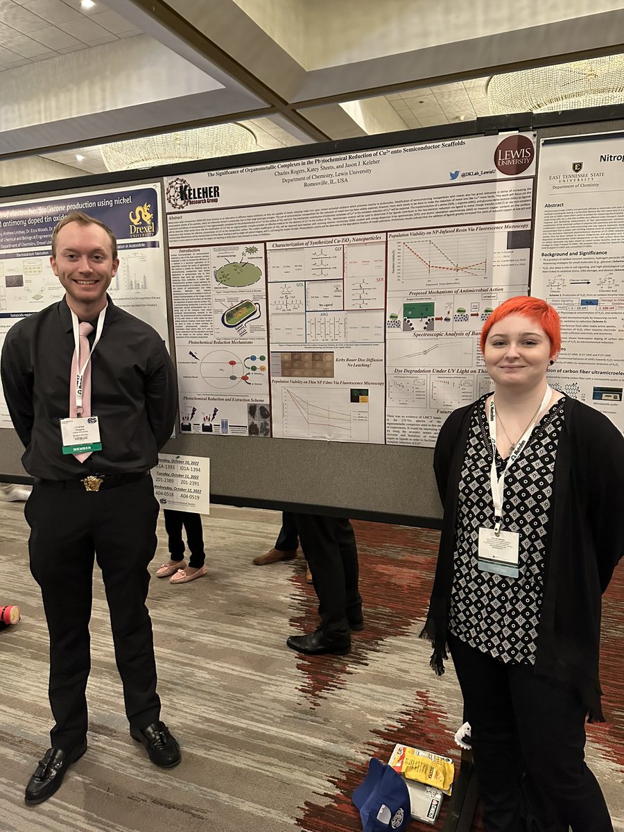 DKLab_LewisU's tweet photo. Ready to present our work at the General Poster Session @ECSorg @LewisUniversity #FreeTheScience https://t.co/HJg6QhGsVS
