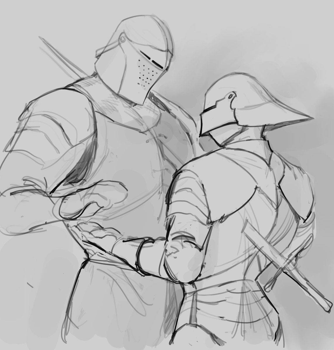 some knight paintings in the works