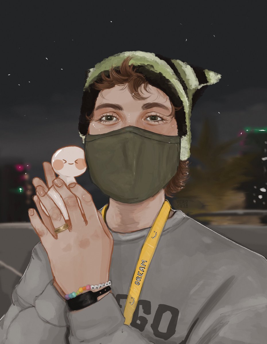 CATGIRLSHIT's tweet image. the kindest eyes in the whole universe *:･ﾟ✧

#dreamfanart @Dream__Fanart